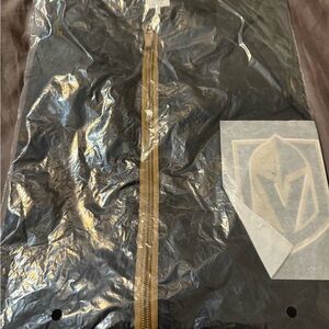 Black Jacket with Gold Zipper